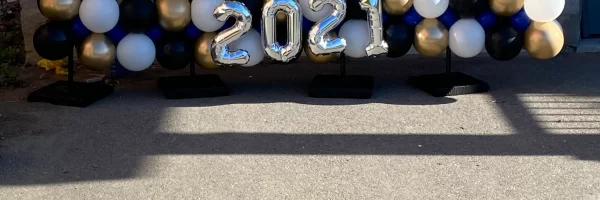 Graduation balloon Marquee w small year - Graduation and Prom Balloons Toronto by TWSS Ballons