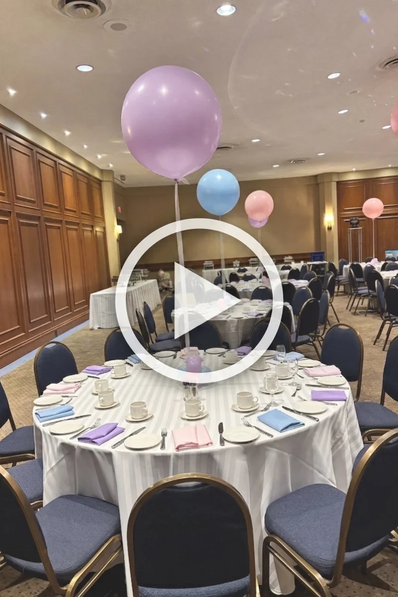 pastel themed bat mitzvah - twss balloons toronto